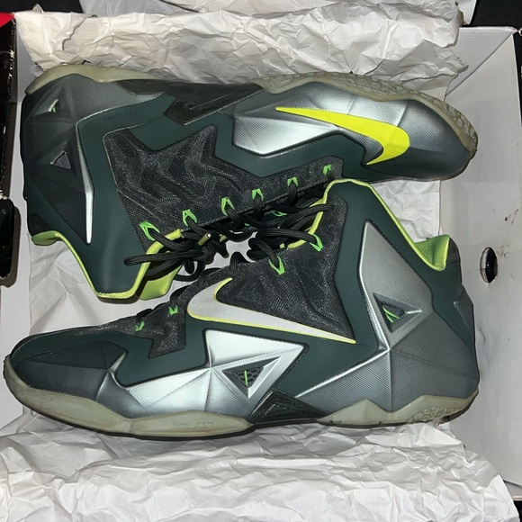 Nike Lebron X1 Mica gre green men’s 13 dunk man - Picture 9 of 15